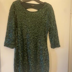Express Green Sequin Mini